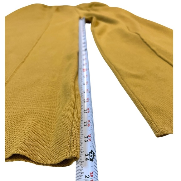 STYLEWE Wide Leg Ankle Pants, Elastic Waist, Mustard Yellow, Women’s, Size 1X - Picture 4 of 12